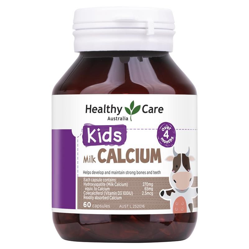 Healthy Care Milk Calcium 60 Capsules