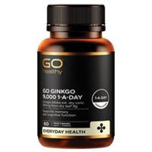 GO Healthy Ginkgo 9000+ 60 Vege Capsules