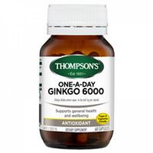 Thompson's One-A-Day Ginkgo 6000mg 60 Capsules( new packaging)