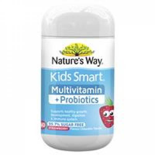 Nature's Way Kids Smart Multi + Probiotics 50 Tablets