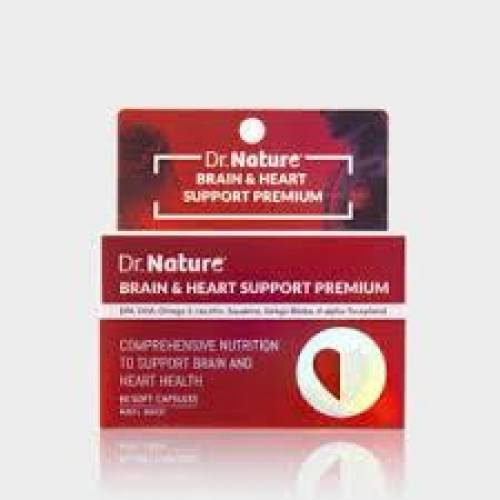 Dr.Nature Brain & Heart Support Premium 60 Soft Capsules