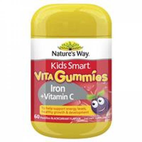 Nature's Way Kids Smart Vita Gummies Iron + Vitamin C 60 Gummies Nature's Way Kids Smart Vita Gummies Iron + Vitamin C 60 Gummies