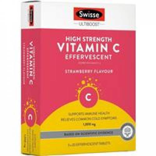 Swisse Vitamin C 60 Effervescent Tablets