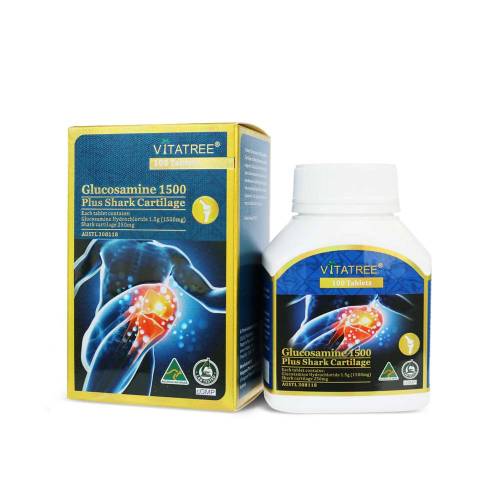 Vitatree Glucosamine 1500 plus Shark Cartilage 100 Tablets