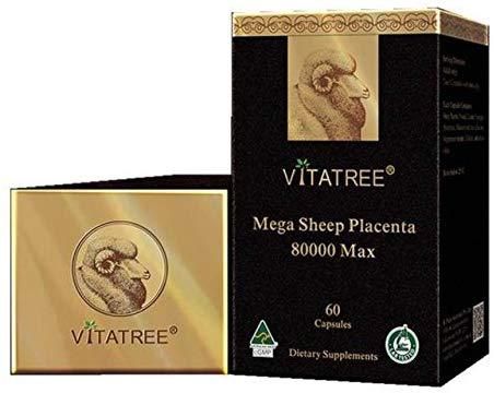 Vitatree Mega Sheep Placenta 80000 Max / 60 Capsules